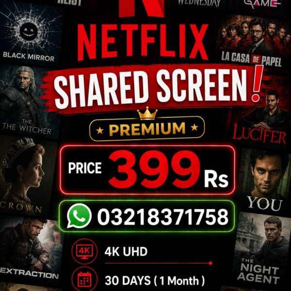 NETFLIX  SINGLE SCREEN