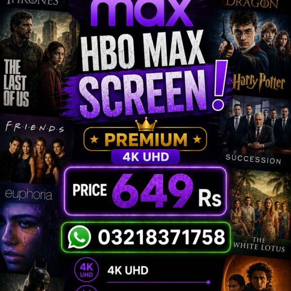 HBO MAX  PREMIUM  SCREEN